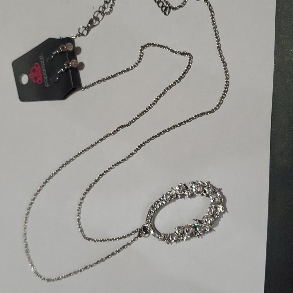 Paparazzi necklace and earrings set